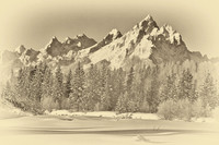 Tetons from Moran Junction