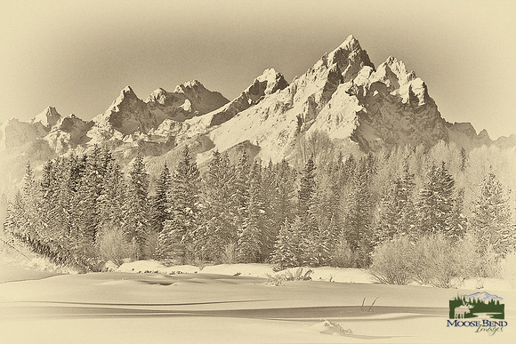 Tetons from Moran Junction