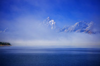 Lifting Fog on Jackson Lake
