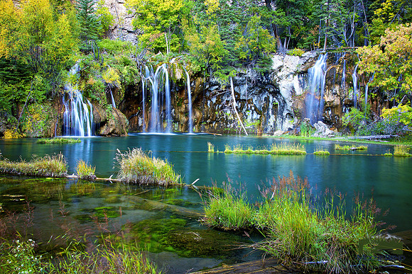 Hanging Lake Waterfall