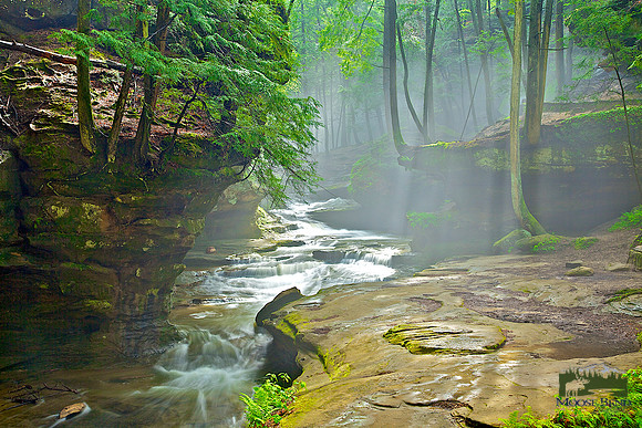 Morning Fog After a Heavy Rain - Old Man's Cave