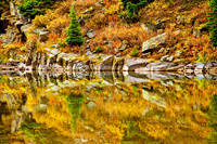 Reflection in Maroon Bells Pond - Abstract