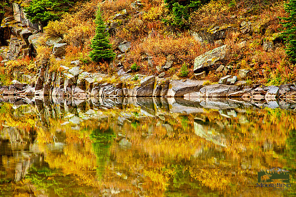 Reflection in Maroon Bells Pond - Abstract